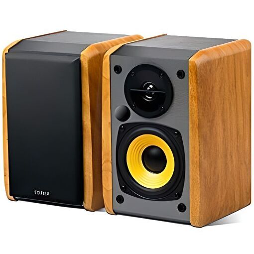 Enceinte de bibliothèque Edifier R1010BT - Bois