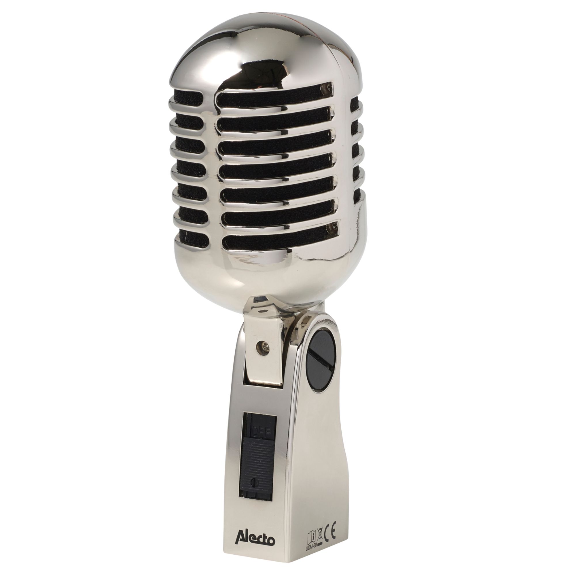 Alecto UDM-60 Chrome Retro Microphone