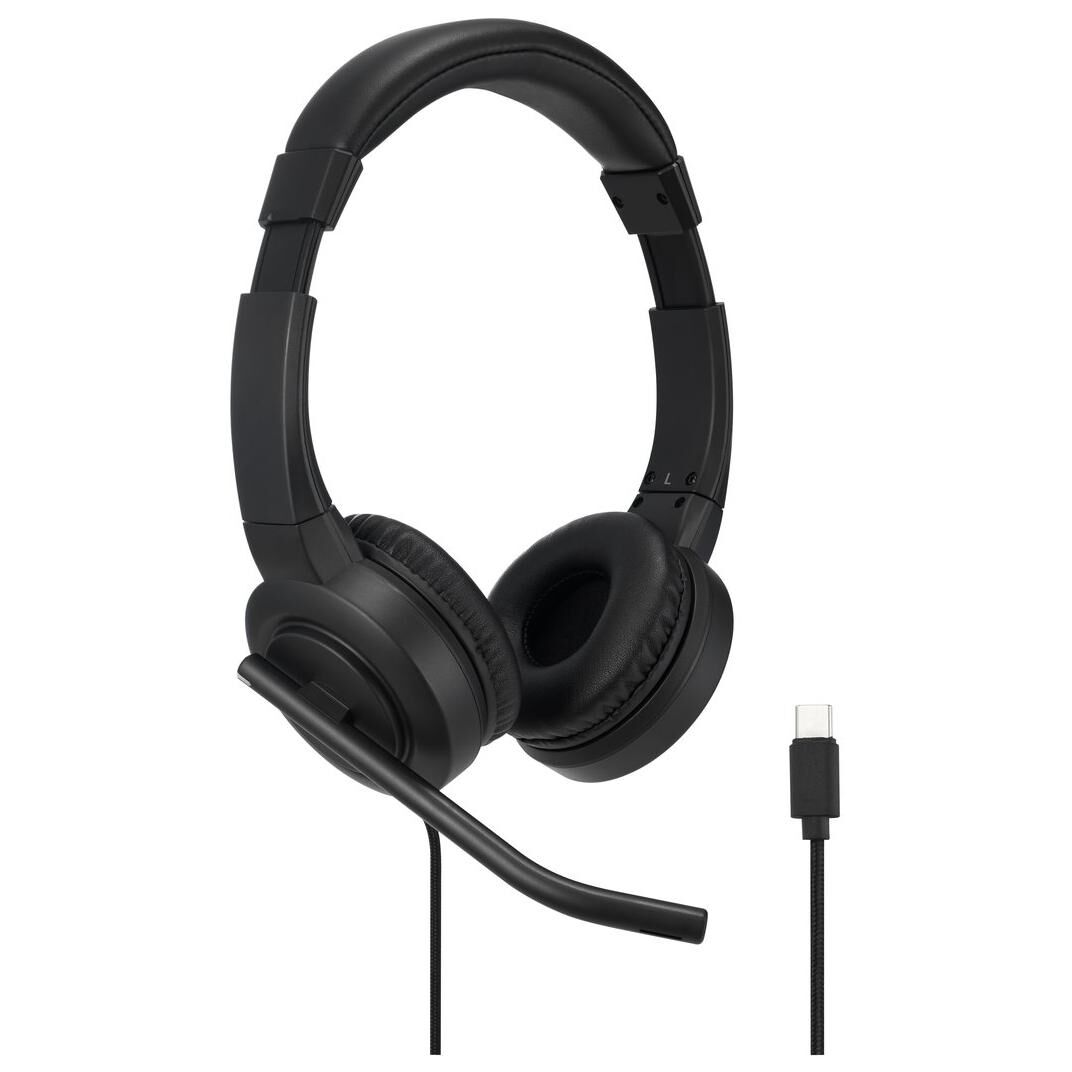 Kensington H1000 - Micro-casque - sur-oreille - filaire - USB-C - noir
