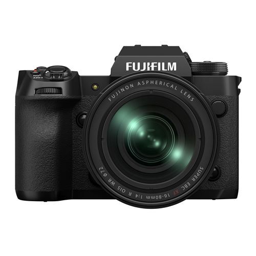 Appareil photo hybride Fujifilm X-H2 noir + objectif XF 16-80mm f/4 R OIS WR