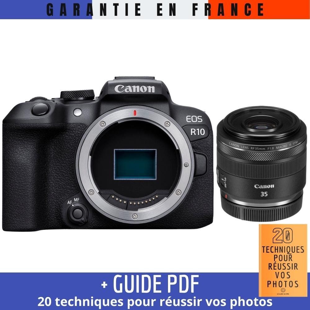 Canon EOS R10 + RF 35mm F1.8 IS Macro STM Camera with '20 Techniques for Success in Photography' Guide