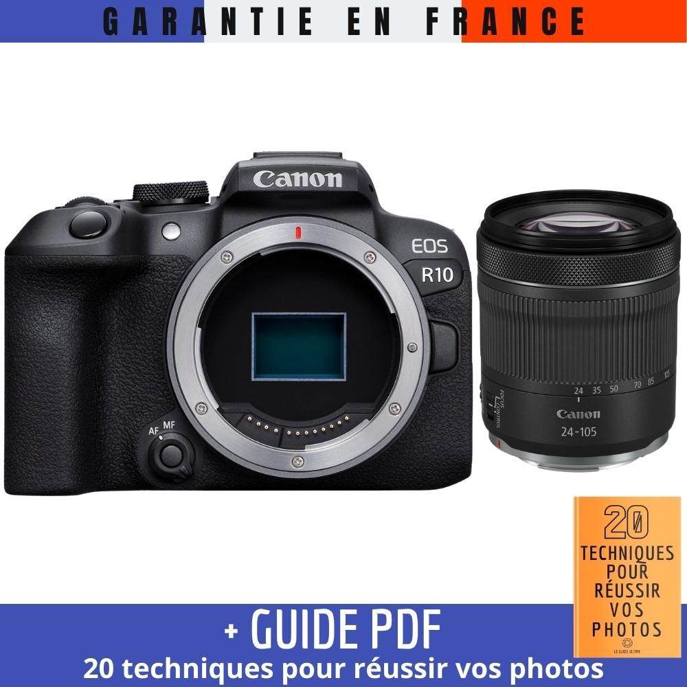 Canon EOS R10 + RF 24-105mm F4-7.1 IS STM Kit with '20 TECHNIQUES POUR RÉUSSIR VOS PHOTOS' Guide