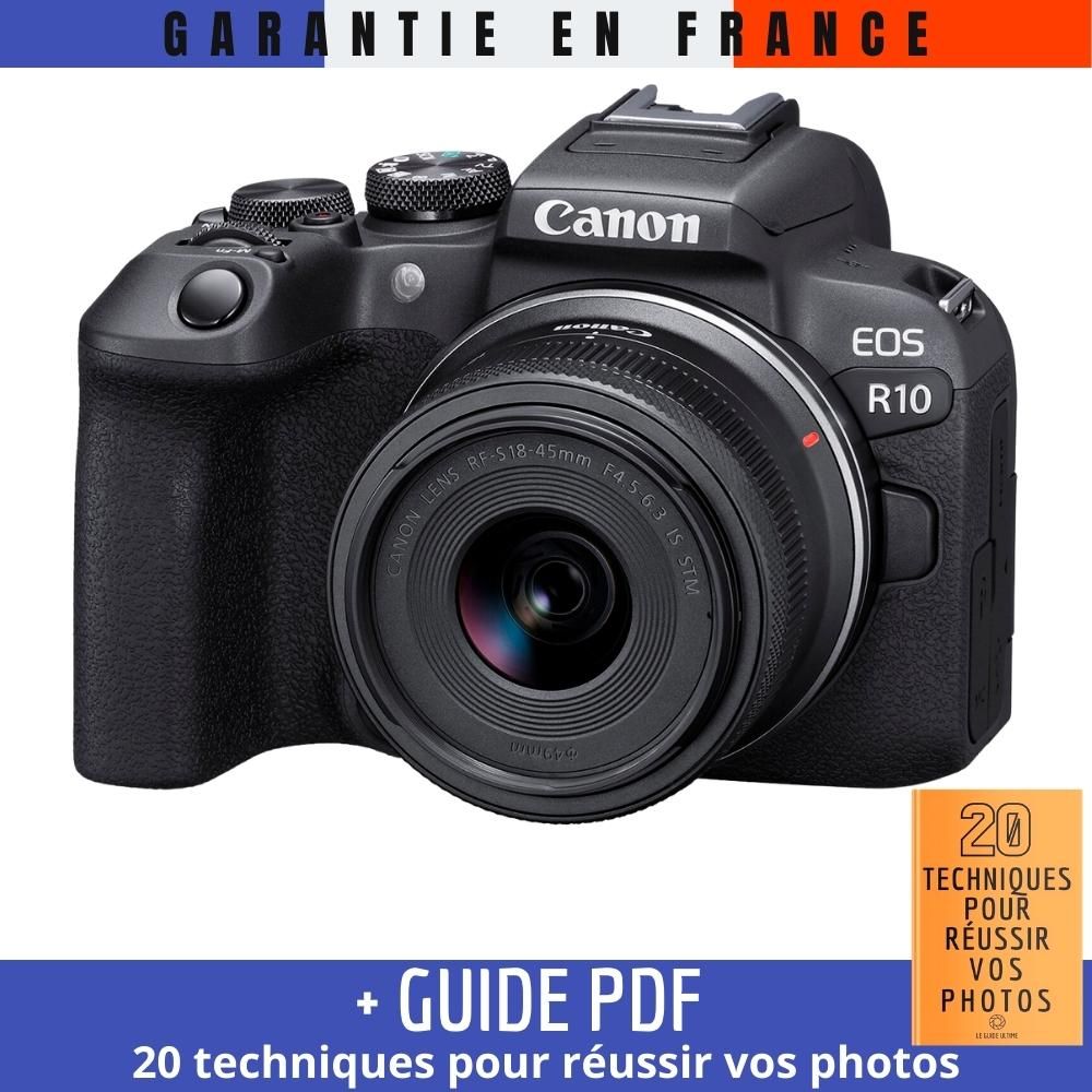 Canon EOS R10 + RF-S 18-45mm f/4.5-6.3 IS STM Camera Kit with '20 Techniques for Succeeding in Photography' Guide
