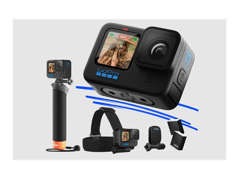 GoPro HERO11 Black - 5.3K/60fps 27MP Pocket Camera - Wireless LAN - Waterproof to 30ft - Black