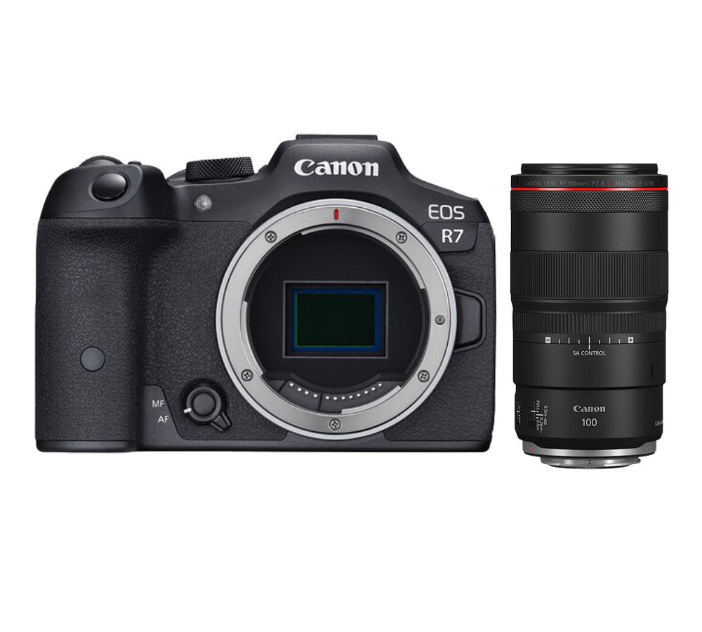 Canon EOS R7 + RF 100mm F2.8 L Macro IS USM Camera