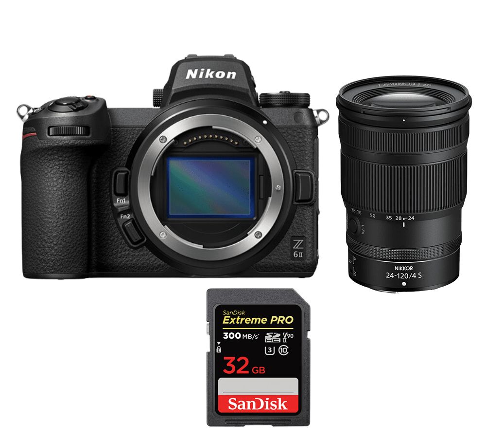 Nikon Z6 II Kit with Z 24-120mm f/4 S Lens + SanDisk 32GB Extreme Pro SDHC USH-II 4K U3 300MB/s
