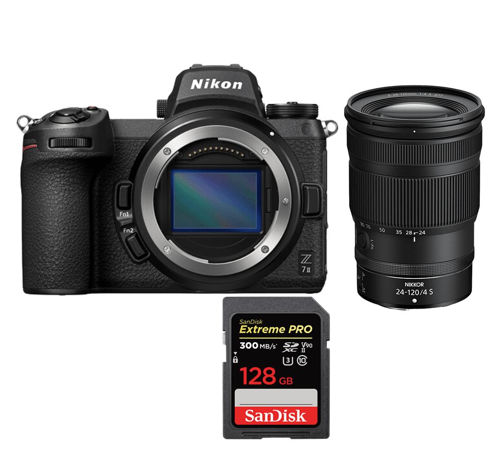 Kit Nikon Z7 II con objetivo Z 24-120 mm + tarjeta SDXC SanDisk Extreme Pro de 128 GB