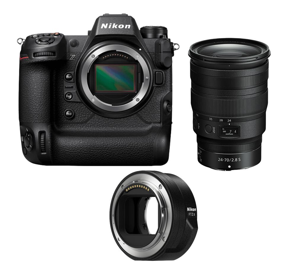 Nikon Z9 with Nikon Z 24-70mm f/2.8 S NIKKOR Lens and FTZ II Mount Adapter