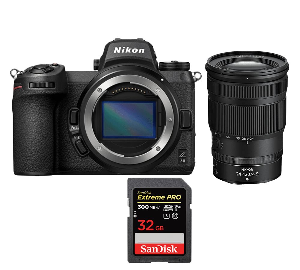 Nikon Z7 II Kit with 24-120mm Lens and 32GB SanDisk Extreme Pro SDHC UHS-II 4K U3 Memory Card