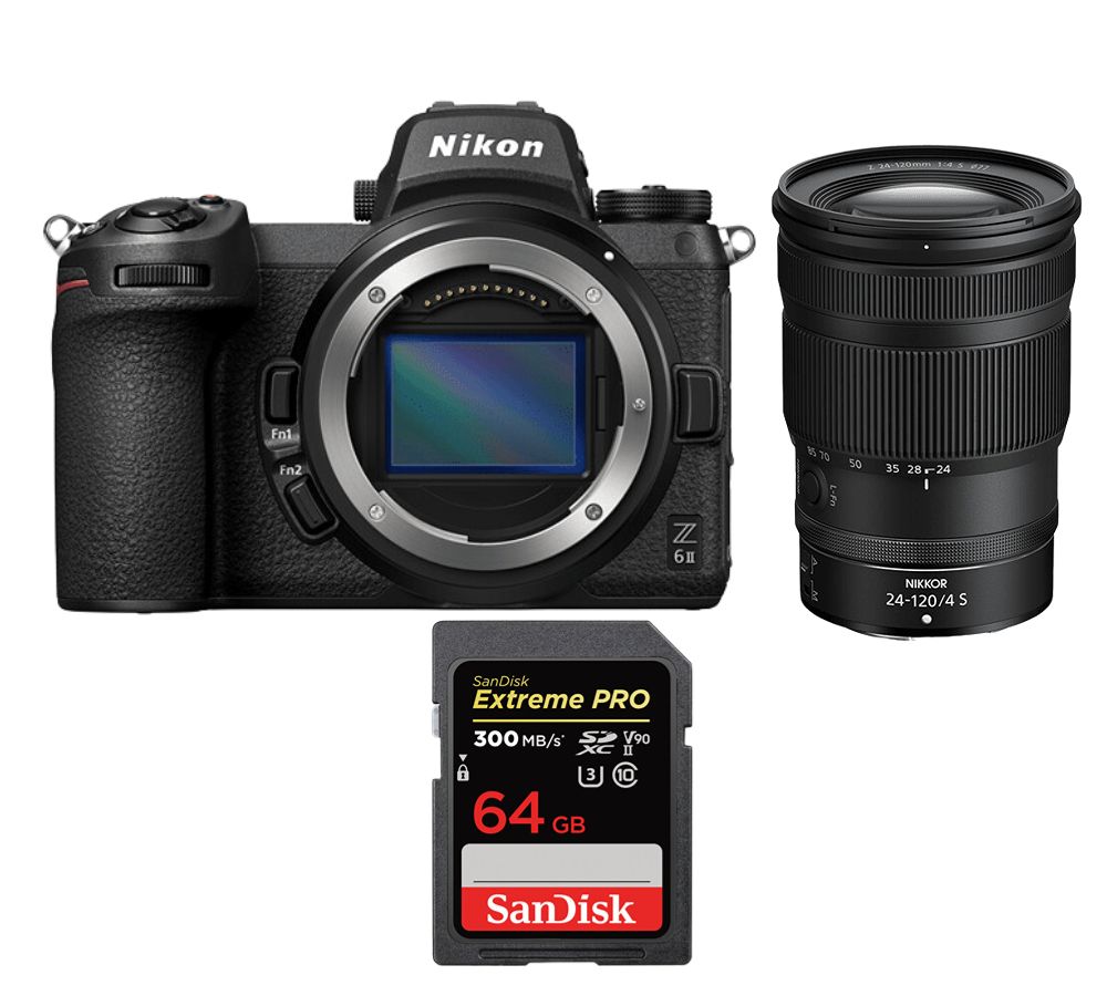 Nikon Z6 II Kit with Z 24-120mm f/4 S Lens + SanDisk 64GB Extreme Pro SDXC UHS-II 300MB/s