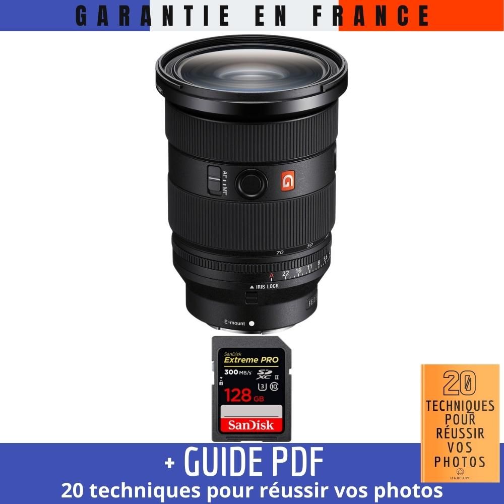 Sony FE 24-70mm F2.8 GM II Lens + 1 SanDisk 128GB Extreme PRO UHS-II SDXC Card + '20 TECHNIQUES POUR RÉUSSIR VOS PHOTOS' Guide