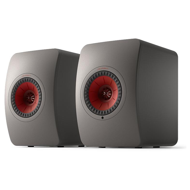 KEF LS50 Wireless II Pair - 2-Way Graphite Wireless Speakers, 380W