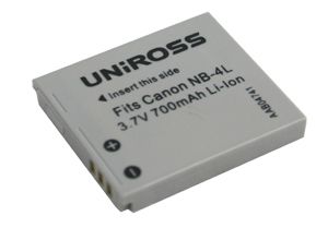 Batería Uniross de Ión Litio para Cámara de Video 700 mAh