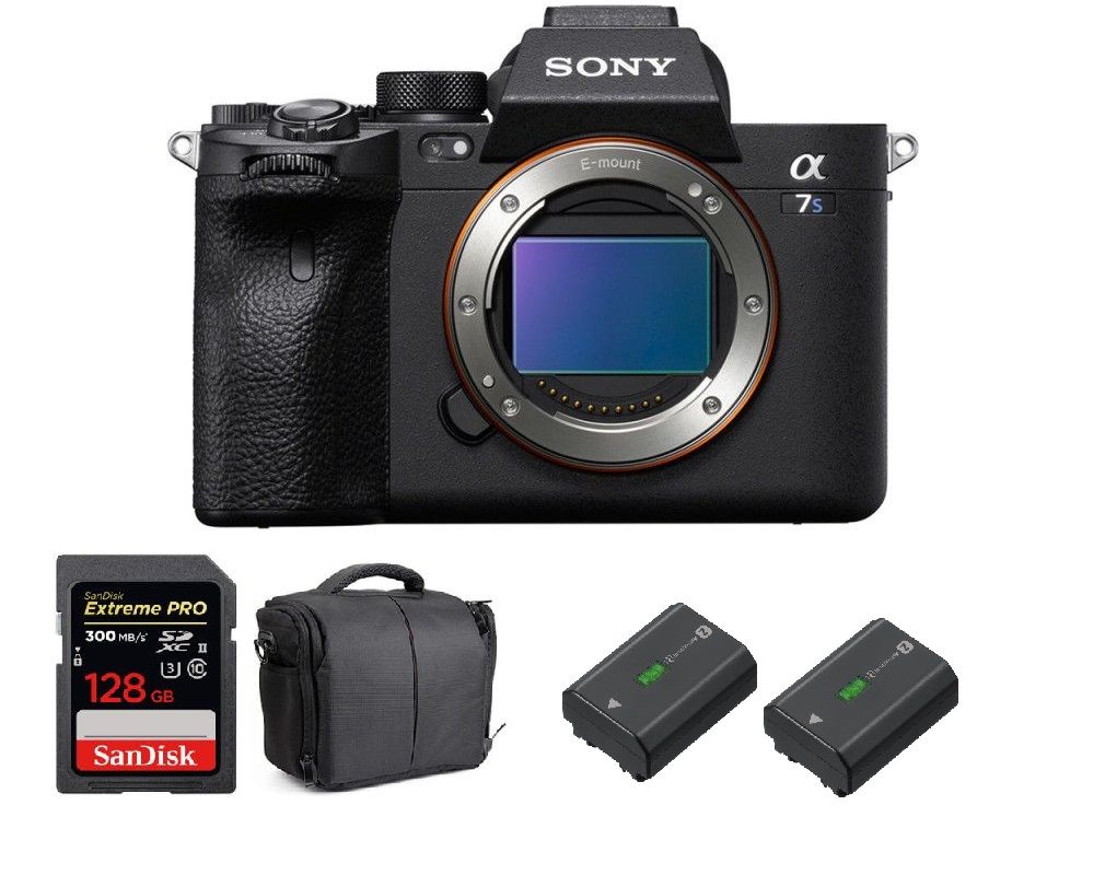 Sony Alpha a7S III Nu + Tarjeta SanDisk 128GB Extreme PRO UHS-II SDXC 300 MB/s + 2 Baterías Sony NP-FZ100 + Bolso