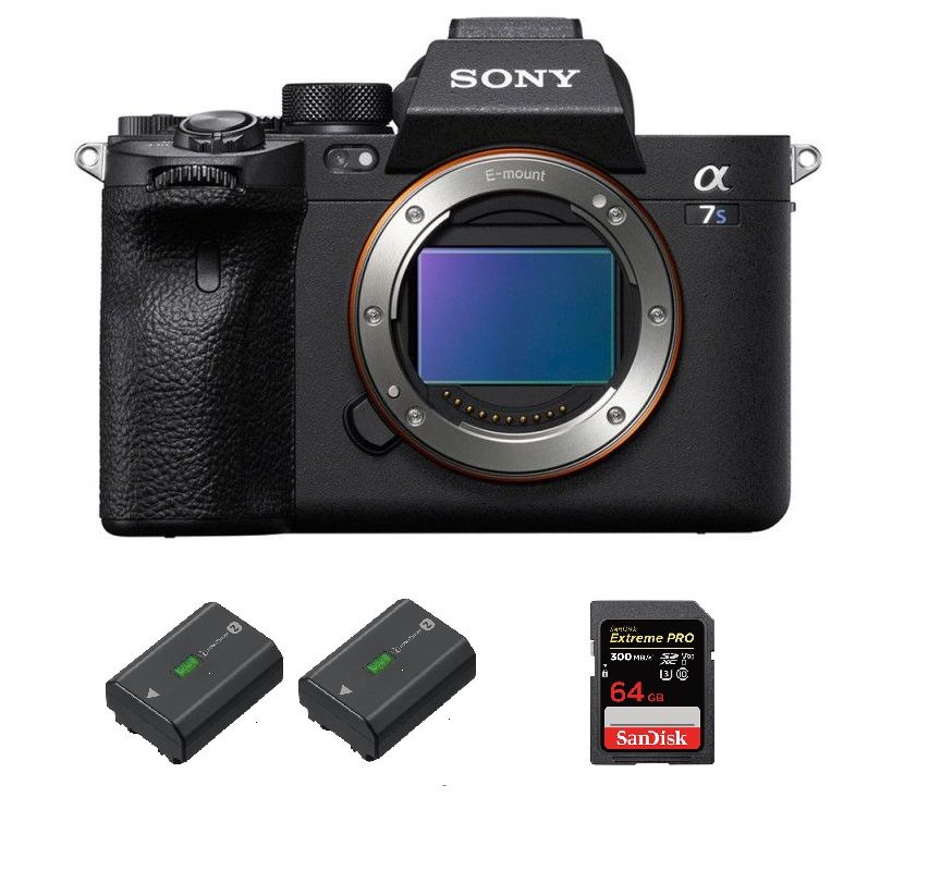 Sony Alfa a7S III Nu + Tarjeta SD SanDisk 64GB Extreme PRO UHS-II 300MB/s + 2 Baterías Sony NP-FZ100