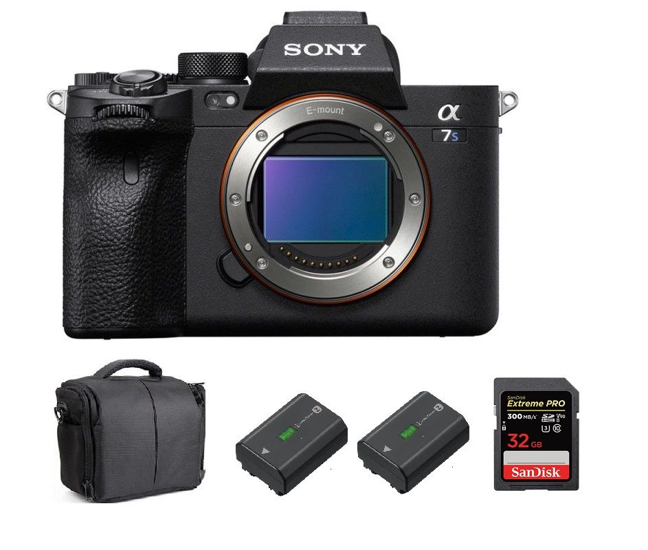 Sony Alpha a7S III Nu + tarjeta SanDisk 32GB Extreme PRO UHS-II SDXC 300 MB/s + 2 baterías Sony NP-FZ100 + bolsa