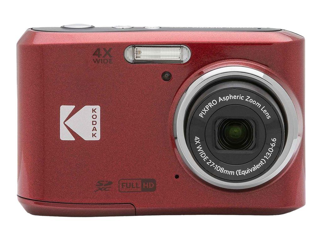 Appareil photo numérique Kodak PIXPRO Friendly Zoom FZ45 - Compacte - 16,3 mégapixels - Vidéo Full HD 1080p/30 images par seconde - Zoom optique 4x 63 Mo - Rouge