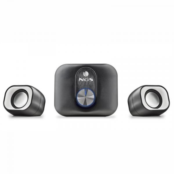 NGS Comet 2.1 Speaker System - PC - 2.1 Channel - 11W (Total) - Black, Silver