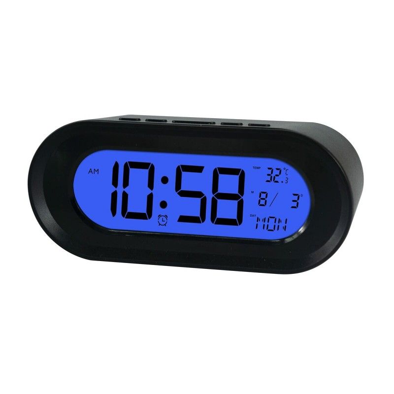 ELBE RD700 Black Radio-Alarm Clock with Thermometer