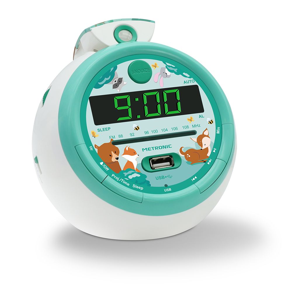 Metronic Forest FM Radio-Alarm with USB Projection