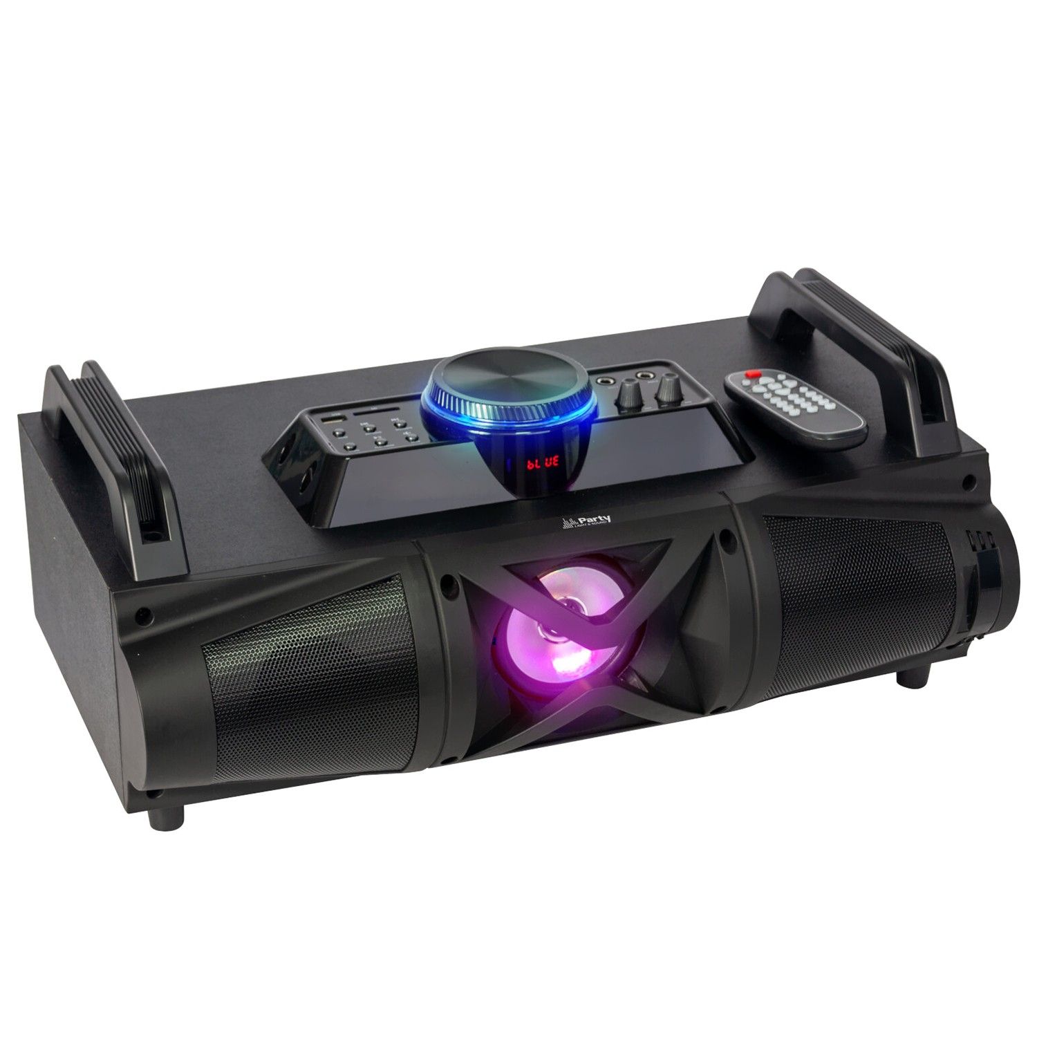 Party-Falcon Sound System with Bluetooth, USB/SD Tuner, FM Radio, LED Lights