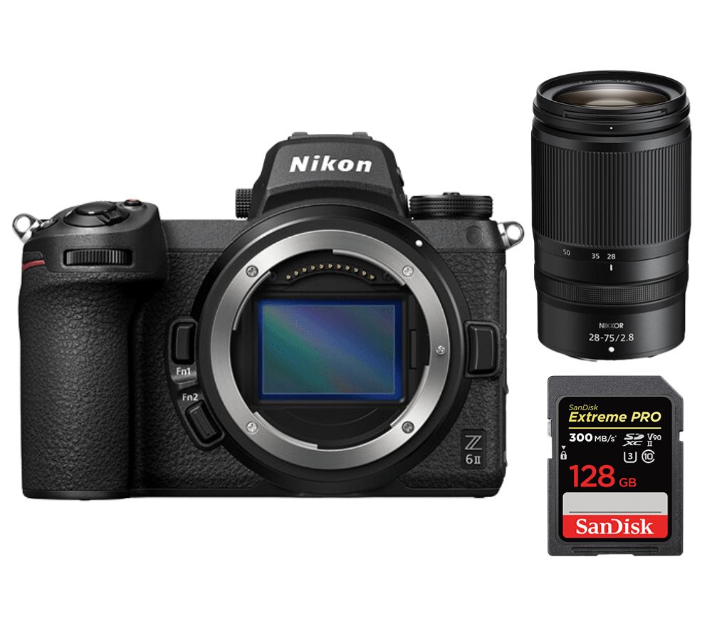 Nikon Z6 II Mirrorless Camera Kit with Z 28-75mm f/2.8 NIKKOR Lens and SanDisk 128GB Extreme Pro SDXC UHS-II Card