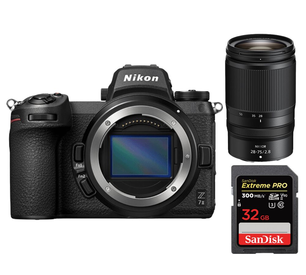 Kit Nikon Z7 II con lente Z 28-75mm f/2.8 NIKKOR y tarjeta SDHC SanDisk Extreme Pro de 32 GB