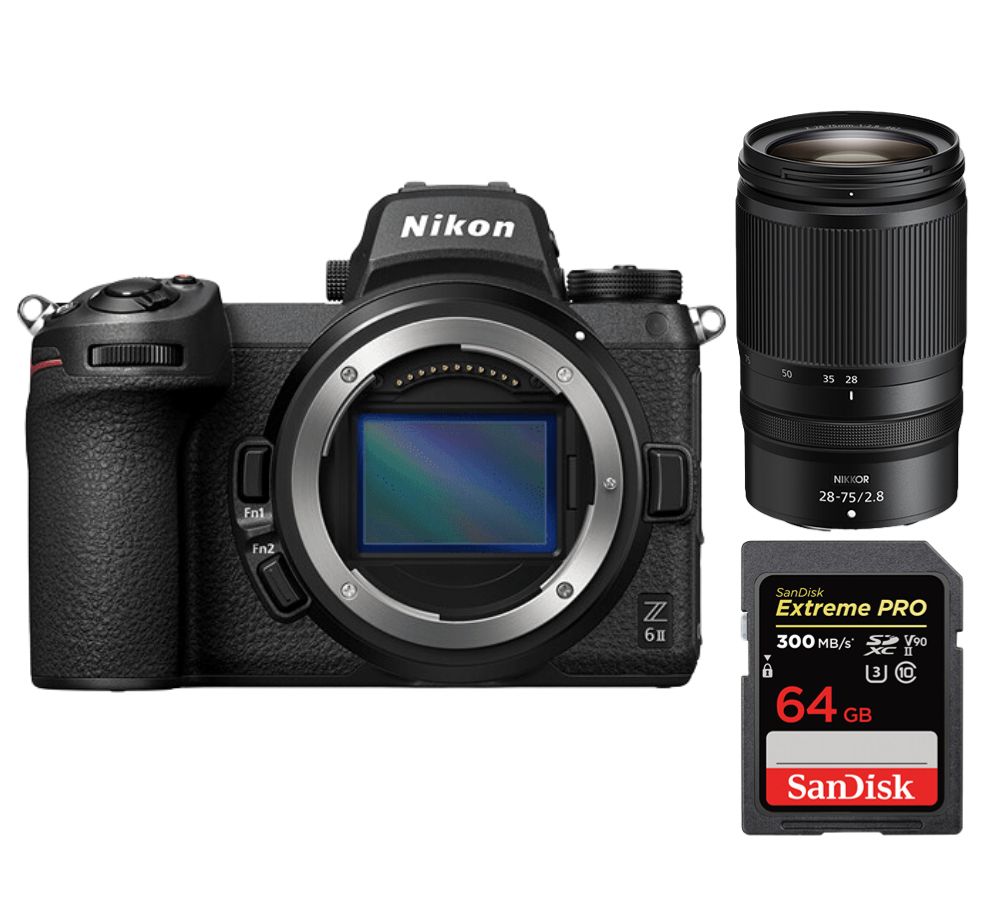 Nikon Z6 II Mirrorless Camera + Nikon Z 28-75mm f/2.8 NIKKOR Lens + SanDisk 64GB Extreme Pro SDXC UHS-II Card