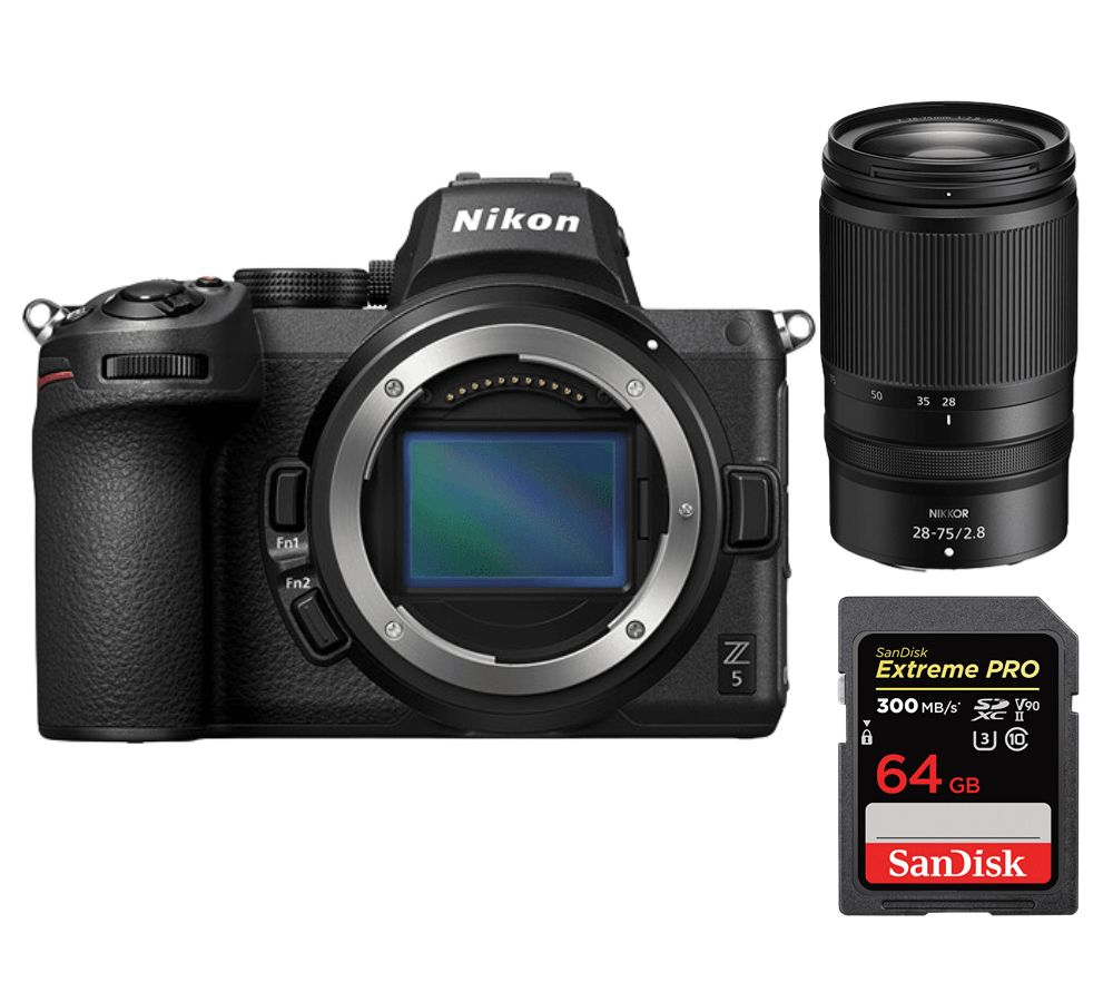 Nikon Z5 Mirrorless Camera Kit with Z 28-75mm f/2.8 NIKKOR and 64GB SanDisk Extreme Pro SDXC UHS-II Card