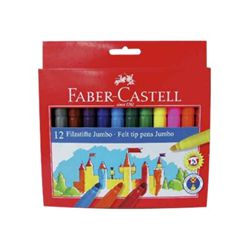 Faber-Castell Jumbo Marker - Water-Based, Assorted Colors, 12 Pack