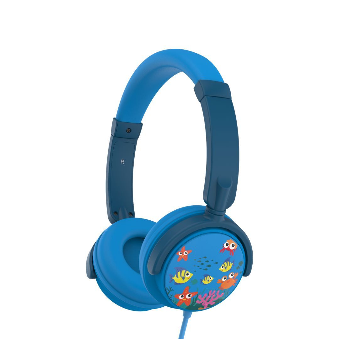 WE Kids Adjustable Rotating Headset (3-10 years), 85dB Limit, Jack 3.5mm, Split Jack for 2nd Headset, MER Model