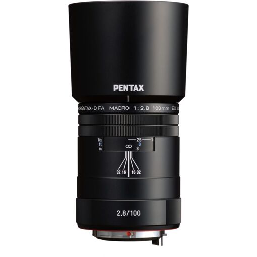 Pentax 100mm f/2.8 HD DFA ED AW Lens, Black