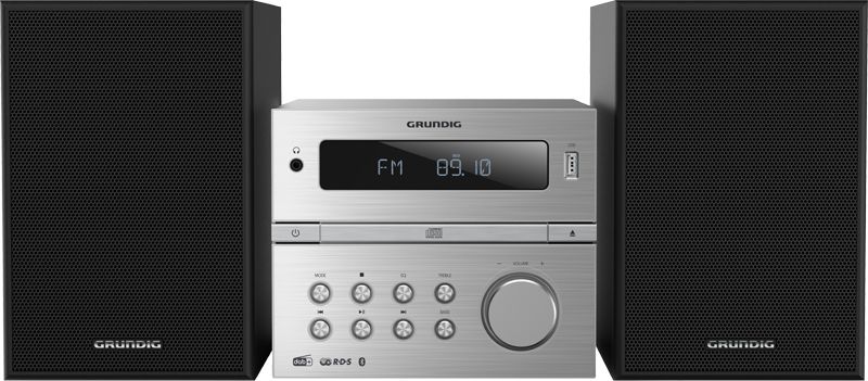 Grundig CMS 4200 Home Audio Micro System, 120W, Black/Silver