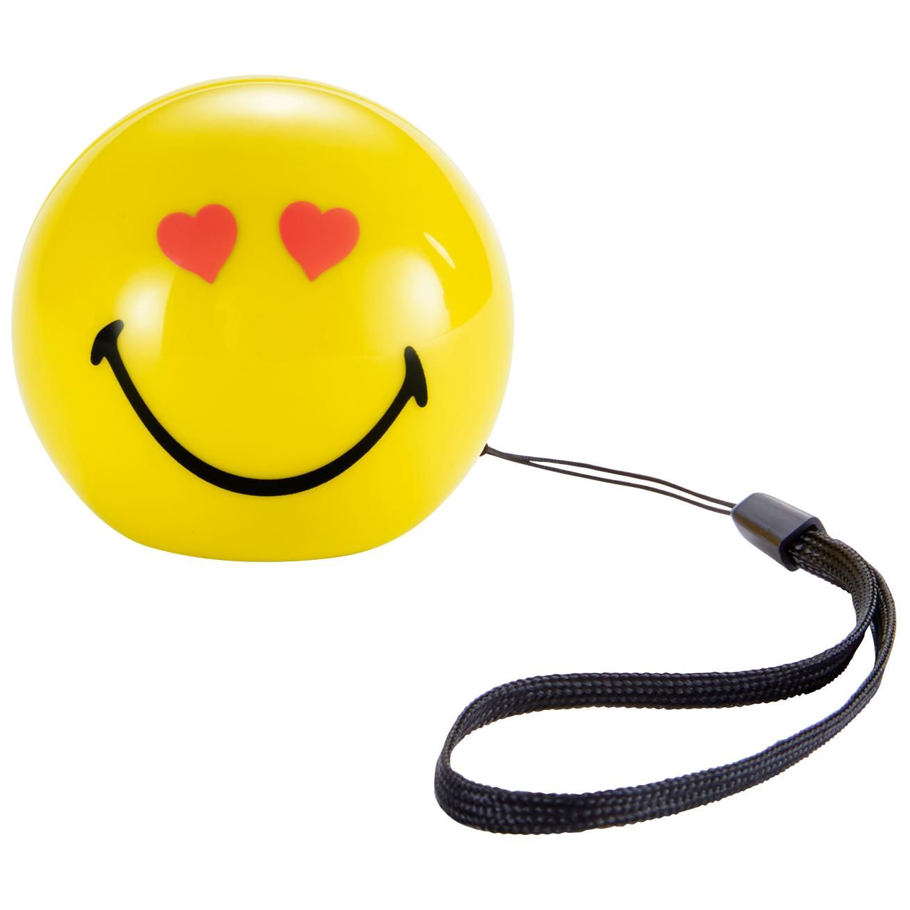 Bigben Interactive Smiley Love Portable Speaker, Yellow