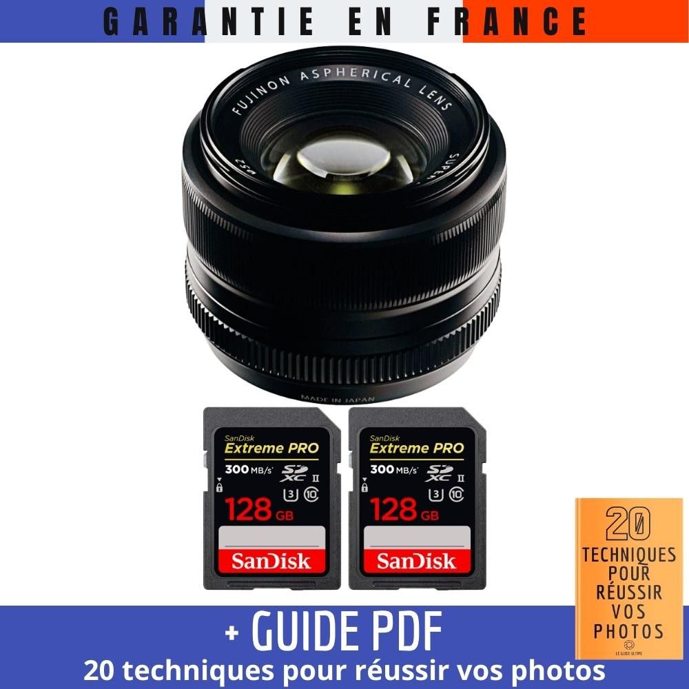 Fujifilm XF 35mm f/1.4 R Lens + 2 SanDisk 128GB UHS-II Cards + '20 Techniques for Succeeding in Photography' Guide