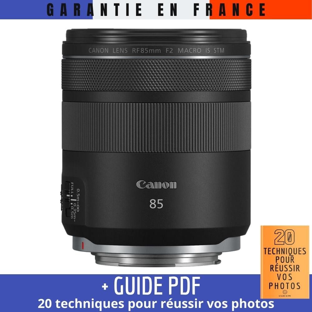 Canon RF 85mm f/2 Macro IS STM Lens + Guide PDF