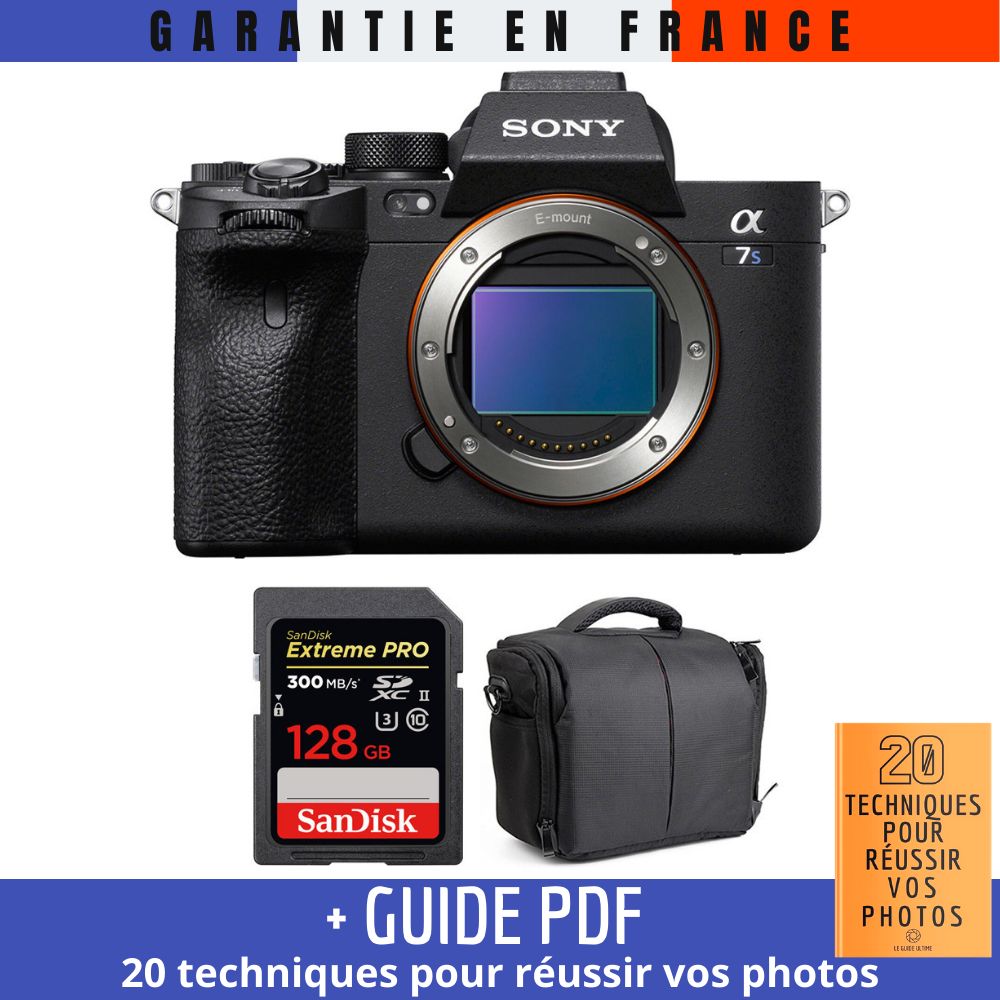 Sony A7S III Body + SanDisk 128GB Extreme PRO UHS-II SDXC 300MB/s Card + Bag + PDF Guide '20 Techniques for Successful Photos'