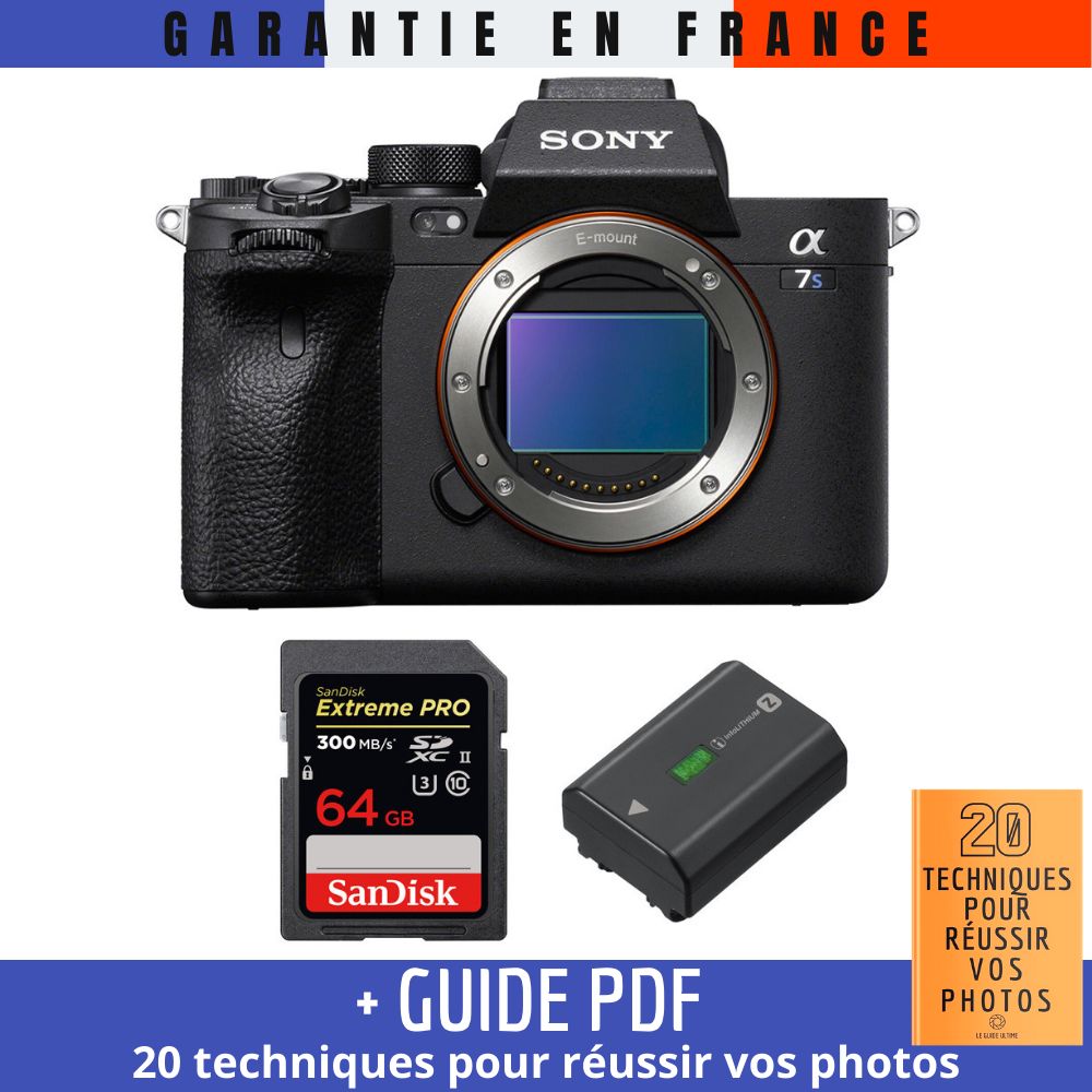 Sony A7S III Nu + SanDisk 64GB UHS-II 300MB/s + Sony NP-FZ100 + MCZ DIRECT Guide PDF '20 Techniques for Succeeding in Photos'