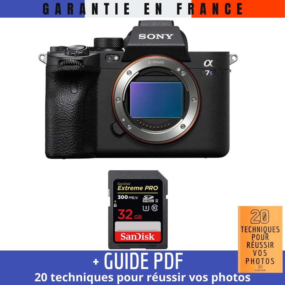 Sony A7S III Nu + SanDisk 32GB Extreme PRO UHS-II SDXC Card + '20 Techniques for Succeeding in Photos' Guide PDF