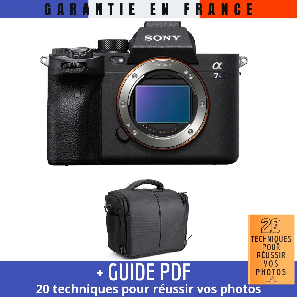 Sony A7S III Camera + Bag + PDF Guide - 12.1MP Full Frame Sensor, 4K Video up to 120fps, Eye AF