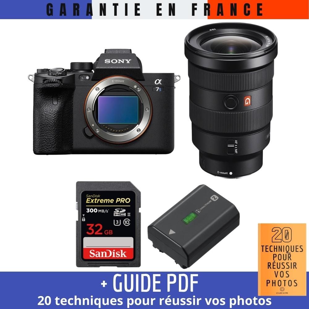Sony A7S III + FE 16-35mm F2.8 GM + SanDisk 32GB Extreme PRO UHS-II SDXC 300MB/s + Sony NP-FZ100 + Guide PDF '20 TECHNIQUES POUR RÉUSSIR VOS PHOTOS