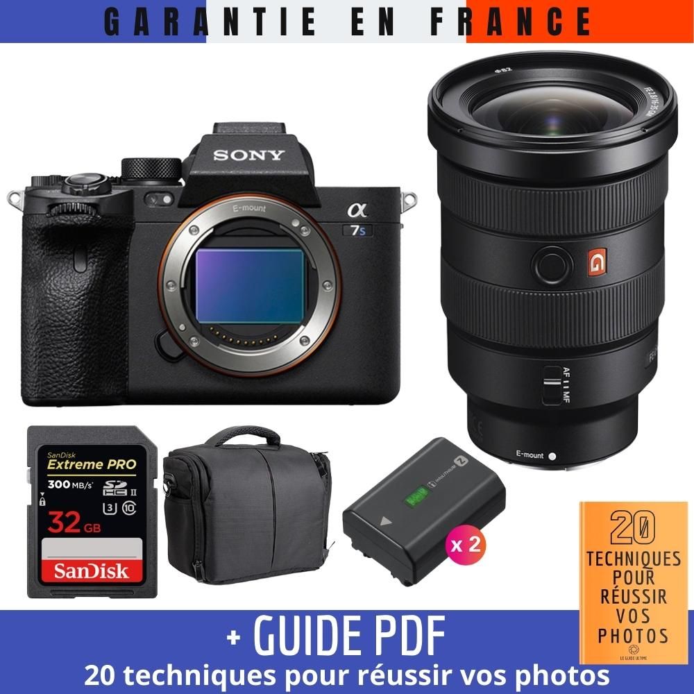 Sony A7S III Mirrorless Camera + FE 16-35mm F2.8 GM Lens + SanDisk 32GB Extreme PRO UHS-II Memory Card + 2 NP-FZ100 Batteries + Bag