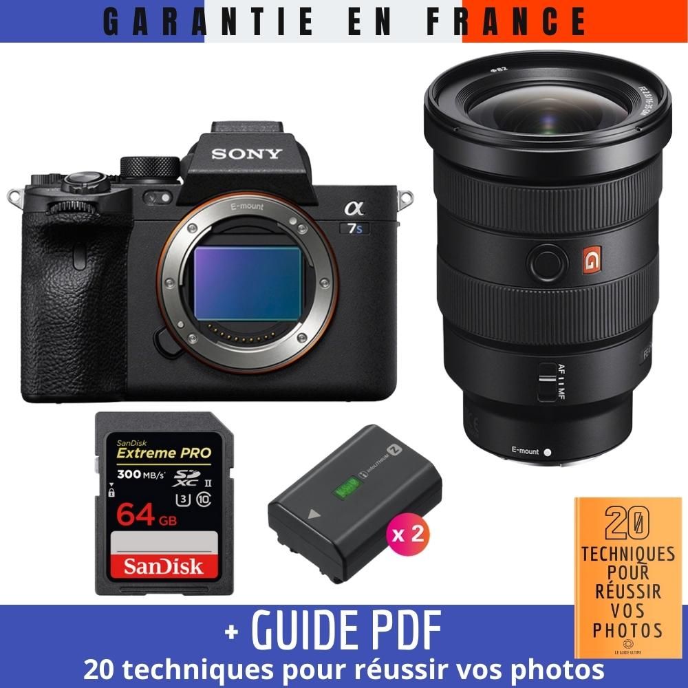 Sony A7S III + FE 16-35mm F2.8 GM + SanDisk 64GB Extreme PRO UHS-II SDXC Card + 2 Sony NP-FZ100 Batteries + '20 TECHNIQUES POUR RÉUSSIR VOS PHOTOS' Guide