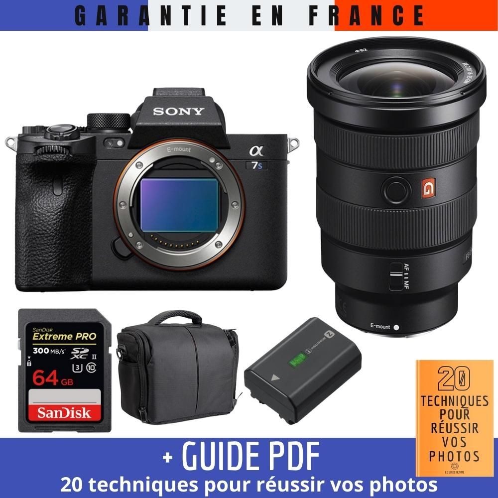 Sony A7S III + FE 16-35mm F2.8 GM + SanDisk 64GB Extreme PRO UHS-II SDXC 300MB/s + NP-FZ100 + Bag + Guide: 20 TECHNIQUES POUR RÉUSSIR VOS PHOTOS