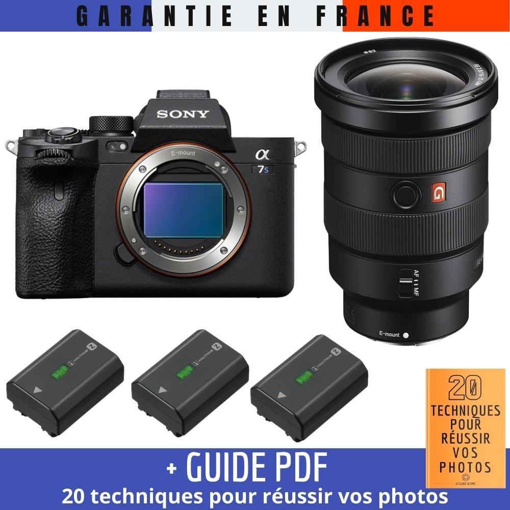 Sony A7S III + FE 16-35mm F2.8 GM Lens + 3x NP-FZ100 Batteries + '20 TECHNIQUES POUR RÉUSSIR VOS PHOTOS' Guide