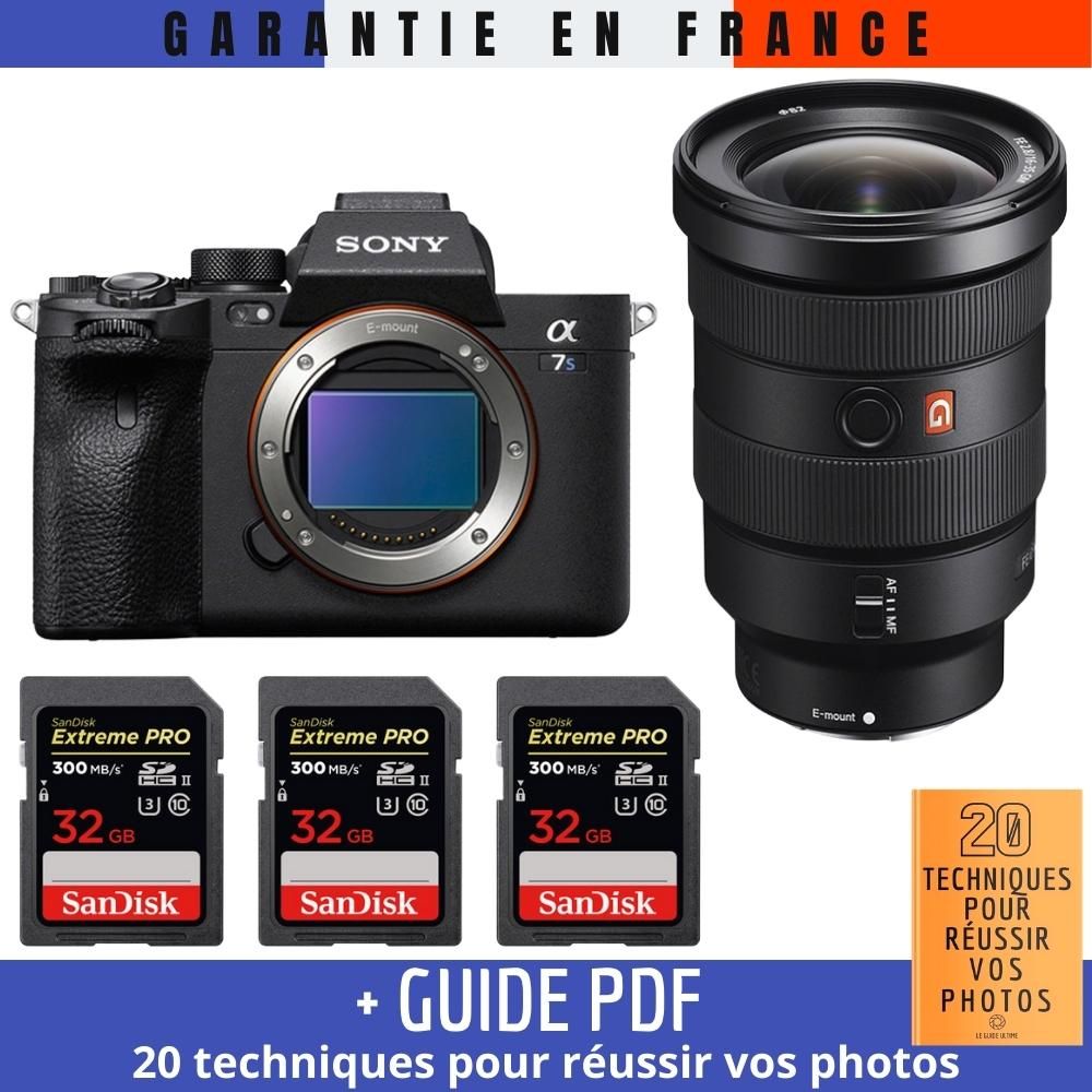 Sony A7S III Camera + FE 16-35mm F2.8 GM Lens + 3 SanDisk 32GB Extreme PRO UHS-II SDXC Cards