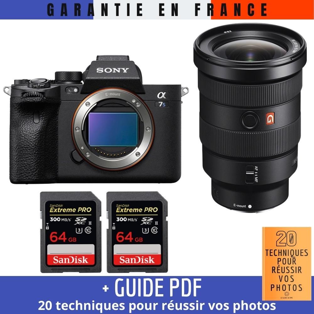 Sony A7S III Mirrorless Camera + FE 16-35mm F2.8 GM Lens + 2 SanDisk 64GB Extreme PRO UHS-II SDXC Cards