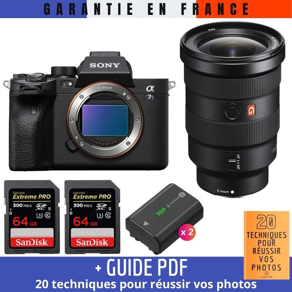 Sony A7S III + FE 16-35mm F2.8 GM + 2 SanDisk 64GB Extreme PRO UHS-II 300MB/s + 2 Sony NP-FZ100 + Guide PDF '20 TECHNIQUES POUR RÉUSSIR VOS PHOTOS