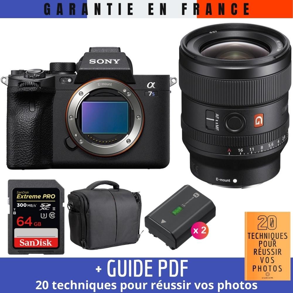 Sony A7S III + FE 24mm F1.4 GM + SanDisk 64GB Extreme PRO UHS-II SDXC 300MB/s + 2 NP-FZ100 + Bag + Guide '20 TECHNIQUES POUR RÉUSSIR VOS PHOTOS