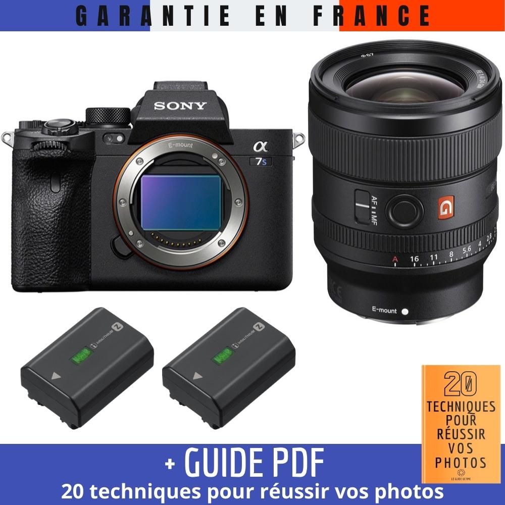 Sony A7S III Camera Kit with FE 24mm F1.4 GM Lens + 2x NP-FZ100 Batteries + Guide PDF '20 TECHNIQUES POUR RÉUSSIR VOS PHOTOS'
